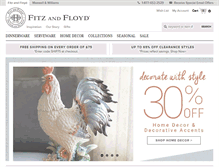 Tablet Screenshot of fitzandfloyd.com